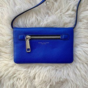 Marc Jacobs Leather Crossbody Bag (Cobalt Blue)